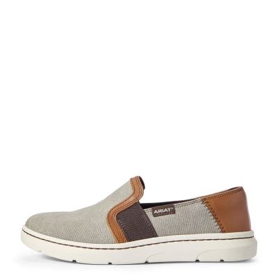 Ariat English: Ryder Zapatillas Slip On Mujer - Gris / Marrones (RWLES8164)